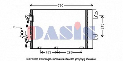 AKS DASIS 152015n -  Конденсатор, кондиционер